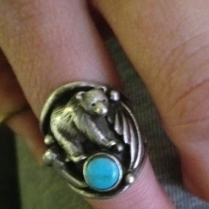 Carol felley sterling silver turquoise ring